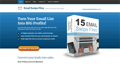 Desktop Screenshot of emailswipefiles.com